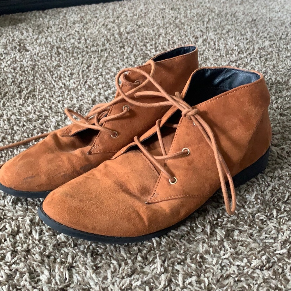 Brown booties